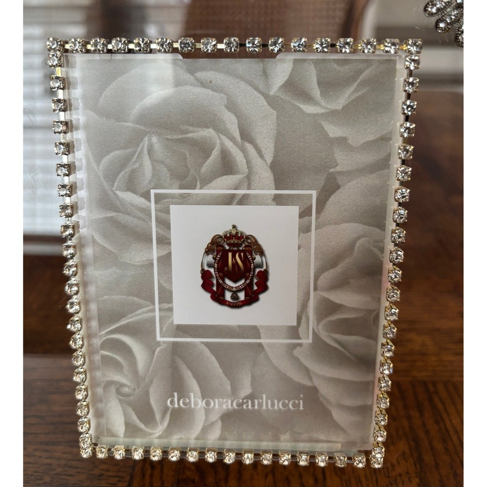 Swarovski Crystal Flower Glass PhotoFrame 4x6 Keepsake Gift Special Occasion NEW - Picture 4 of 12